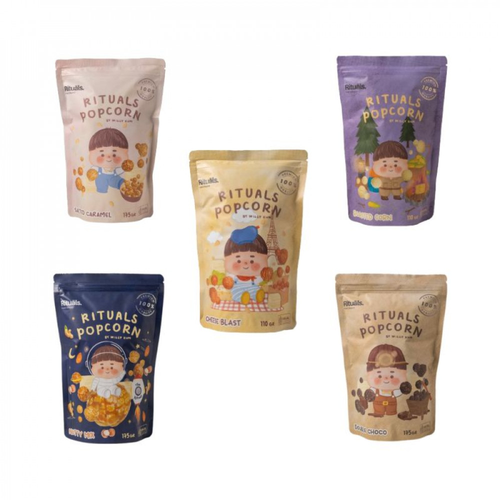 RITUALS Popcorn Double Choco/Salted Caramel /Roasted Corn /Cheese Blast /Nutty Mix Almonds Peanuts CashewHalal